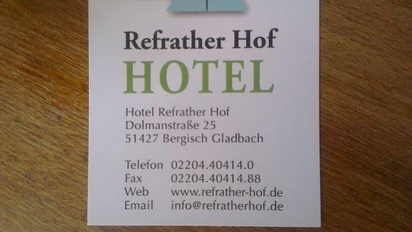 Hotel Refrather Hof Bergisch Gladbach Ngoại thất bức ảnh